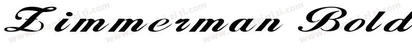 Zimmerman Bold字体转换